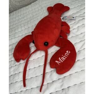 Maine Red Lobster Plush Stuffed Animal Toy W/ Embroidered Claw 11" Mary Meyer